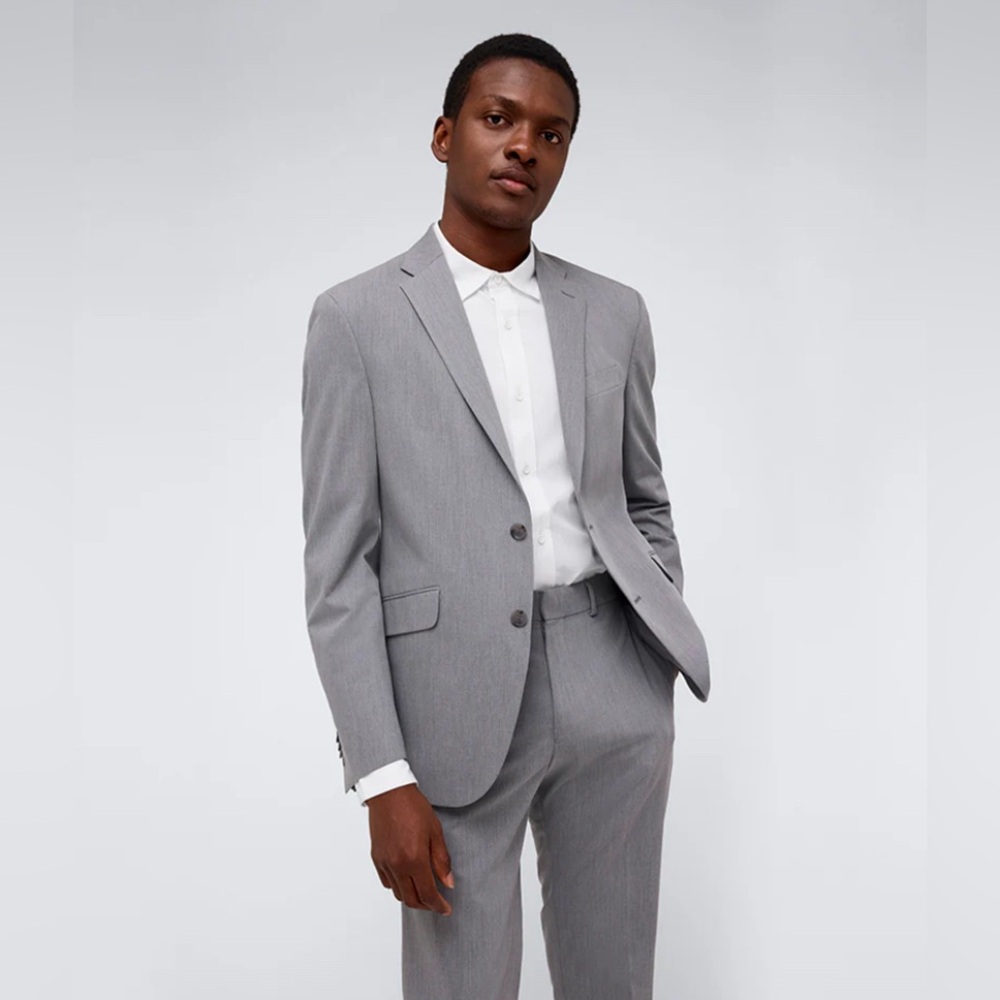 Kenneth Cole Reaction Men's Slim Fit Gray Blazer